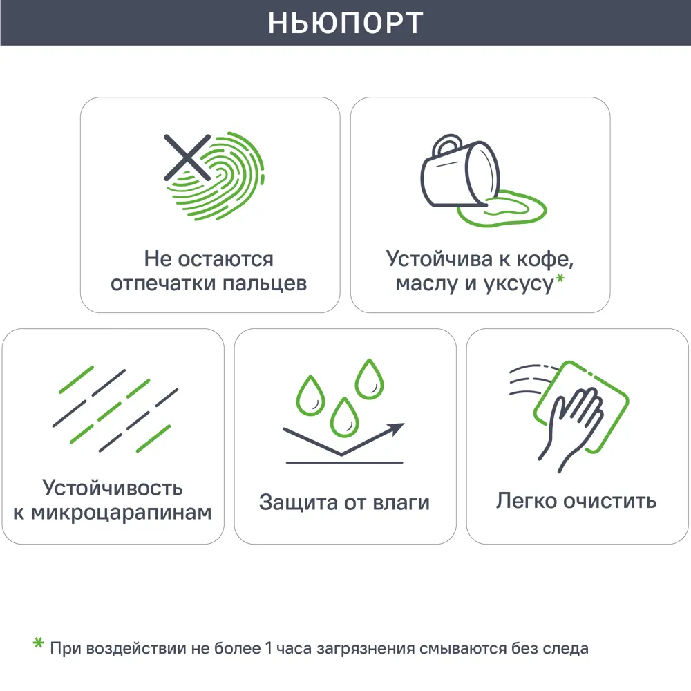 Фасад кухонный DELINIA ID Ньюпорт 39.7x102.1 см матовый топо с филенкой 82010437 STLM-0017319 - Вид №2