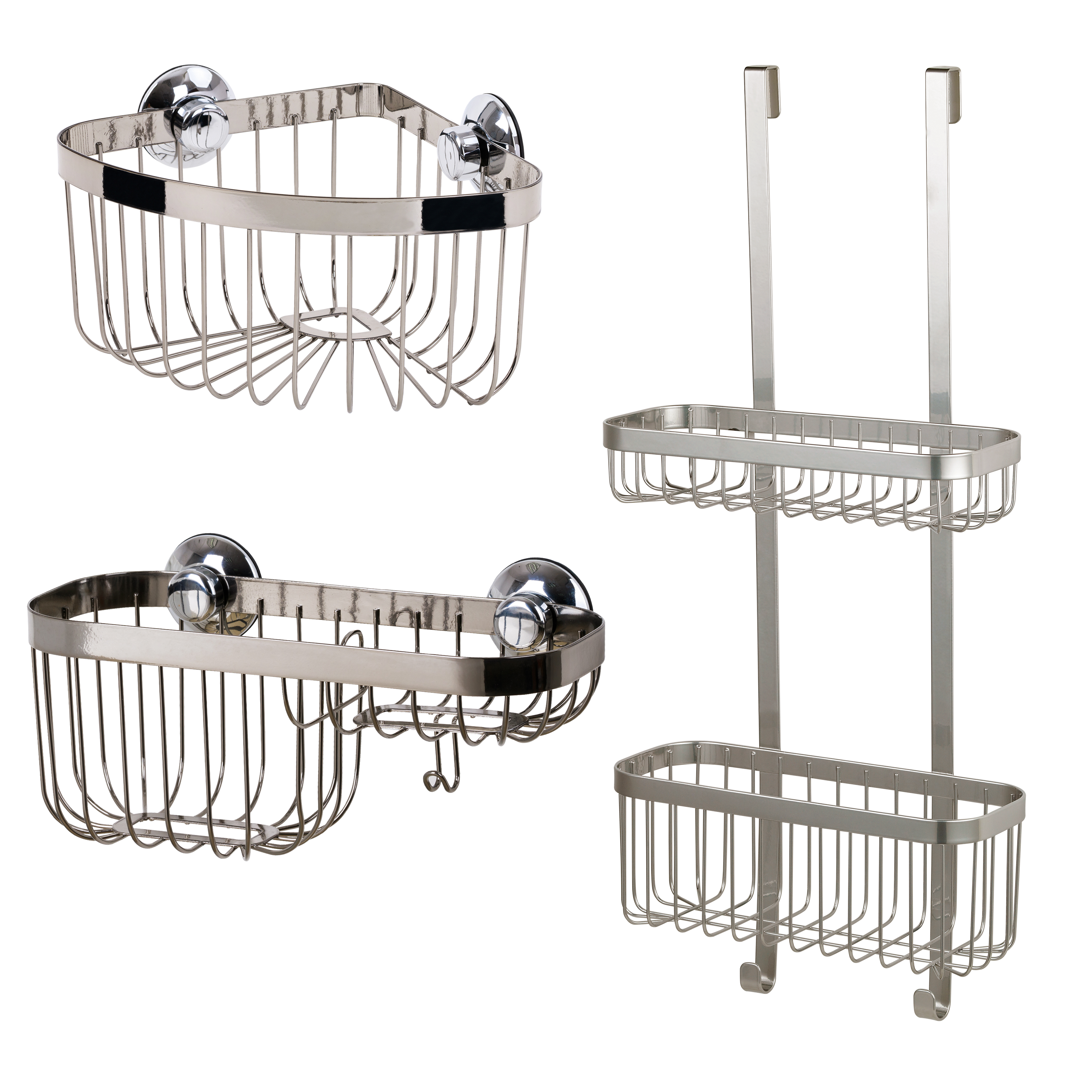 82667511 Полка с мыльницей на присосках цвет хром Neo STLM-0033378 SENSEA  - Вид №6