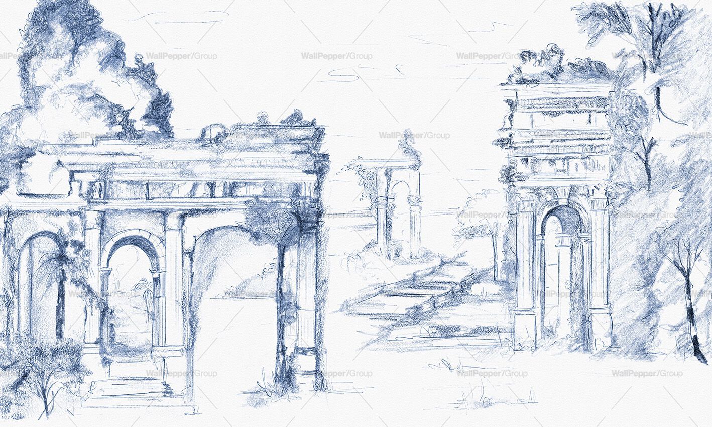 Carta da parati PVC free, eco-friendly, lavabile WallPepper CITTÀ PERDUTA ARCH-00084985 - Вид №2