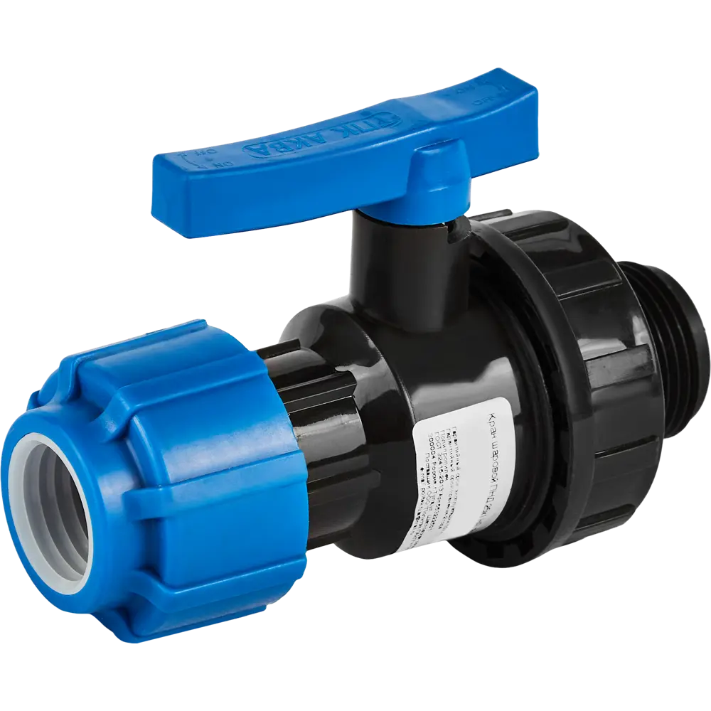 Кран разъемный ПНД Политэк 25x1" с наружной резьбой 85358394 STLM-0062136 - Вид №3