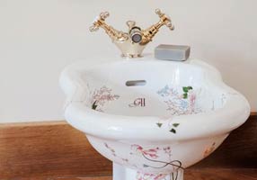 Gentry Home Таз большой белый Victorian Incalux GH101963 - Вид №1