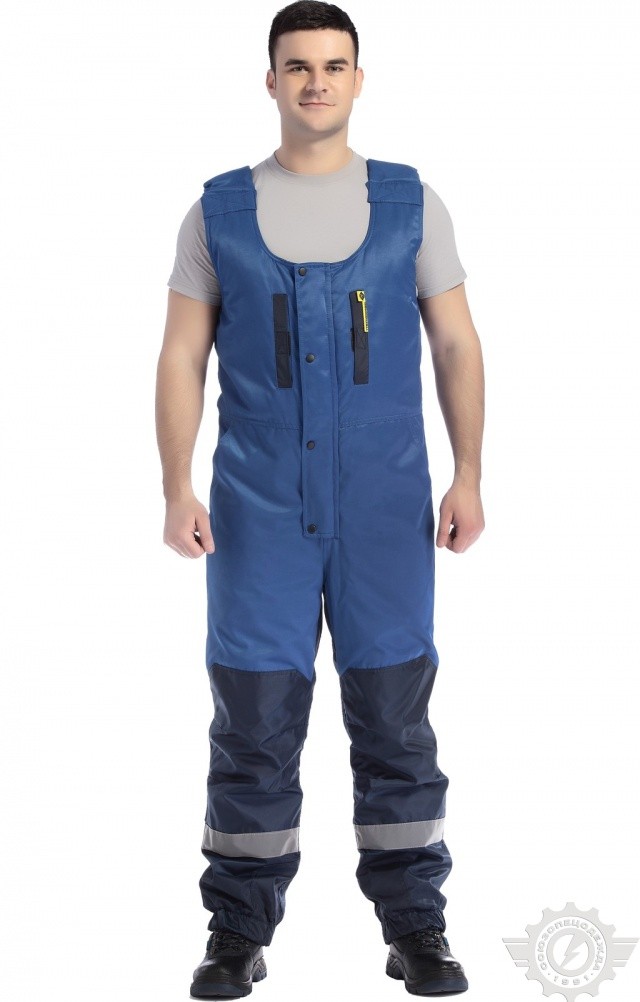 64875 Костюм "Вихрь" зимний василек-синий с СВП  Зимняя спецодежда  размер 60-62/182-188  - Вид №9