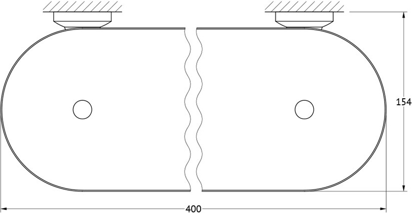 STI 514 Полка с держателями 40 cm 3SC STILMAR ANTIQUE BRONZE Treesseci 3SC - Вид №1