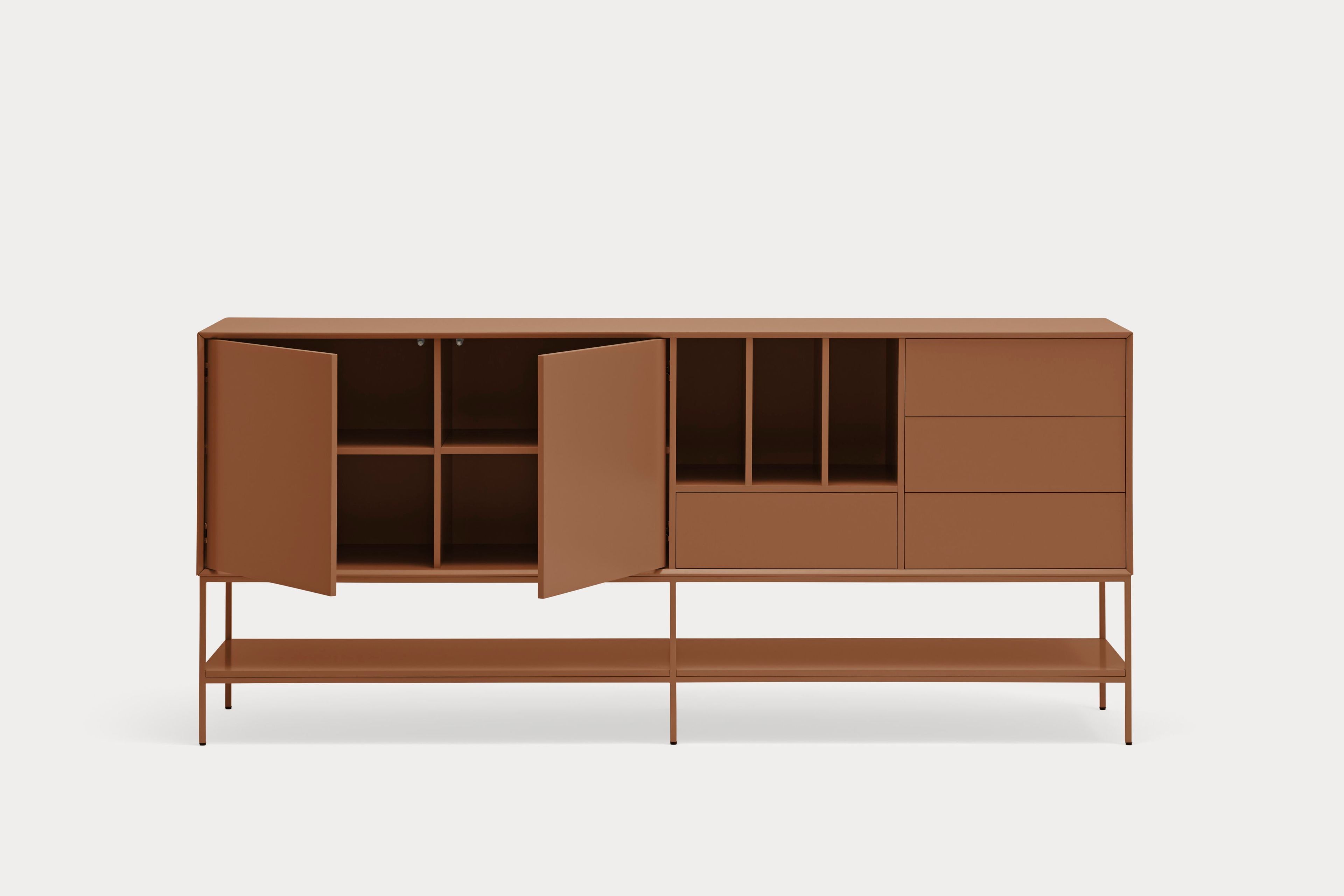 Шкаф из МДФ с распашными дверцами и ящиками TEULAT Platt ARCH-00010353 - Вид №9