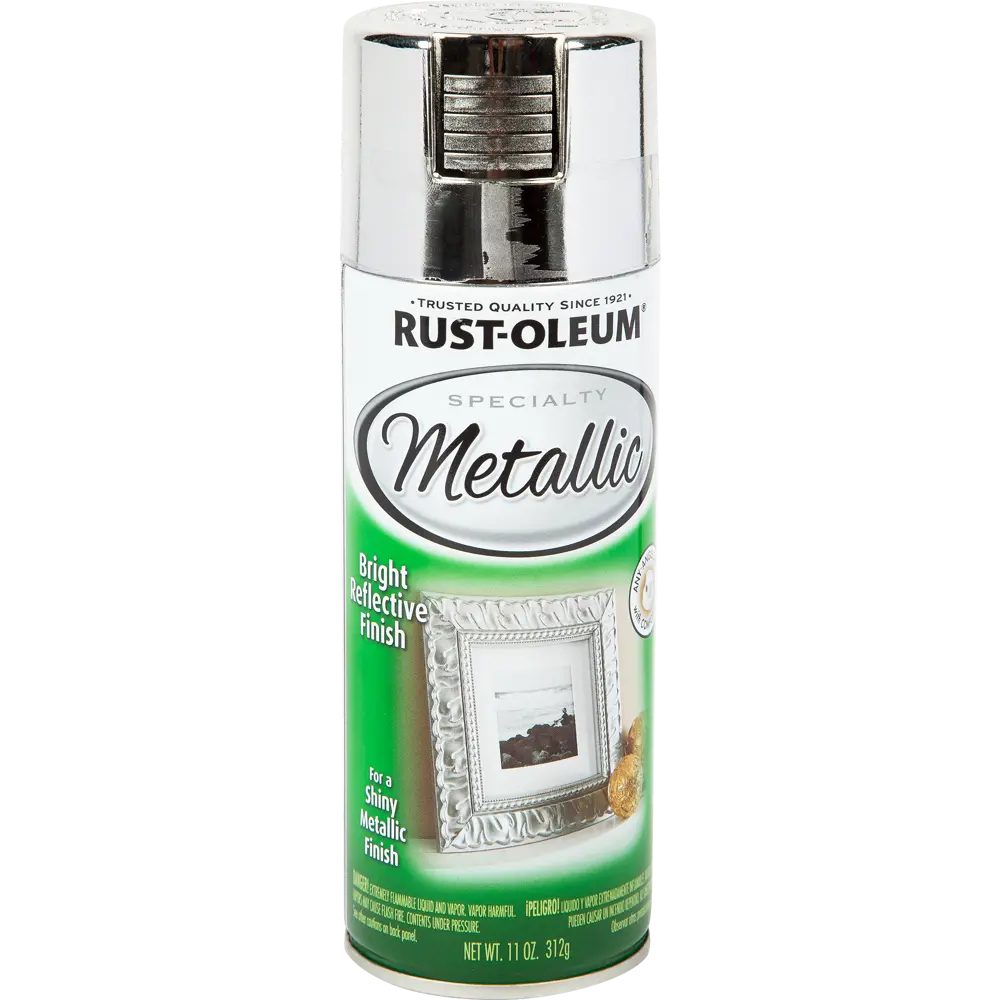 Краска аэрозольная Rustoleum цвет серебристый металлик 0.312 кг 12910650 STLM-2104206 RUST-OLEUM 