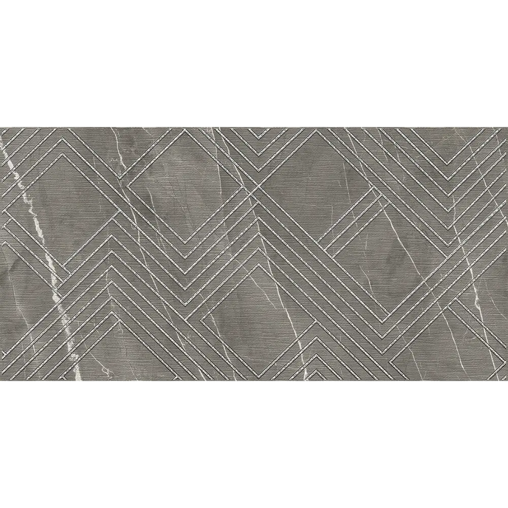 Декор настенный Azori Hygge Mocca Cristall 31.5x63 см матовый камень цвет мокка зигзаг STLM-2173763