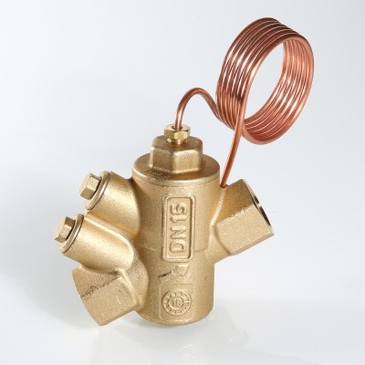 VT.044.G.0420 Автоматический регулятор перепада давления с фиксированной настройкой Valtec 1/2”, 20 кПа , 50-960 л/ч, с имп. трубкой 1 м  - Вид №8