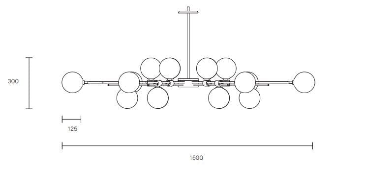 Металлический светодиодный подвесной светильник Articolo Studios Трилогия ARCH-00026581 - Вид №1