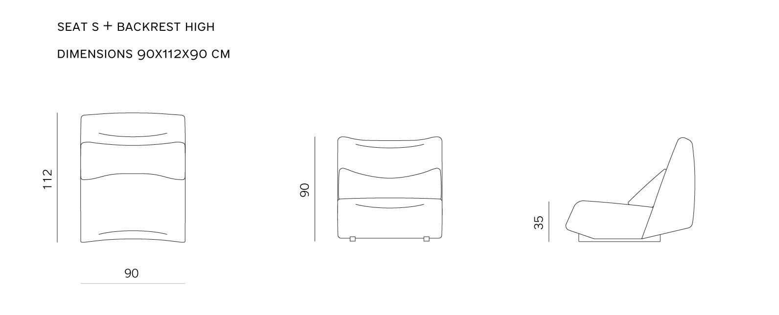 Модульный тканевый диван с полуостровом prostoria Отсутствует ARCH-00066693 - Вид №5