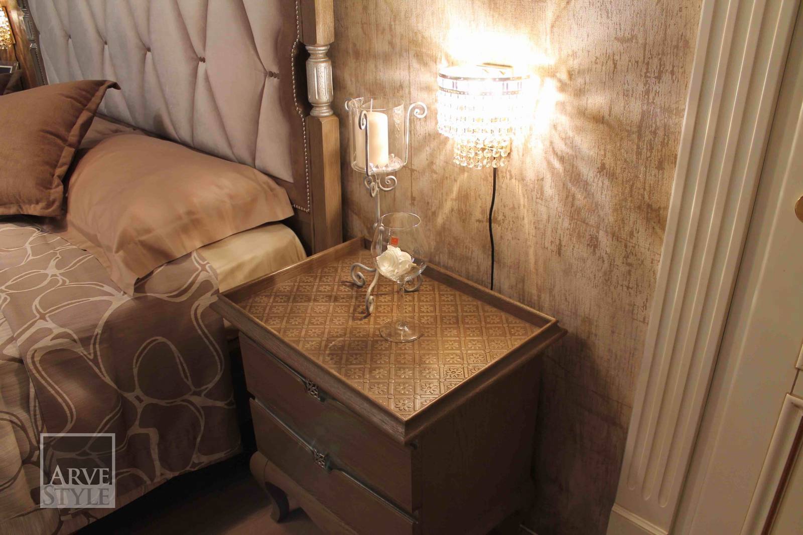 Деревянная прямоугольная тумбочка с ящиками Arvestyle ARCH-00081352 - Вид №10