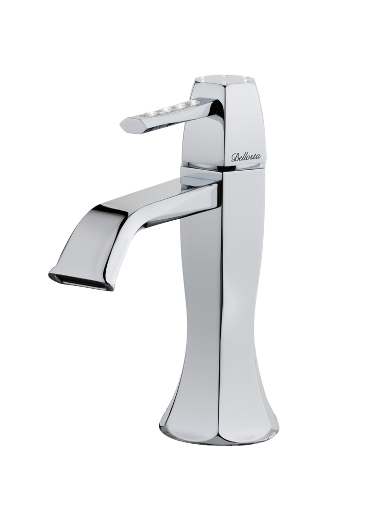 1605/S Bellosta Rubinetterie СМЕСИТЕЛЬ ДЛЯ УМЫВАЛЬНИКА С ОДНОМЕРНЫМ ОТВЕРСТИЕМ C / SWAROVSKI Stresa