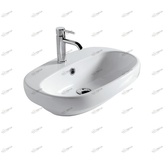 7118 Подвесная раковина настенная овальная Galassia Ergo белая