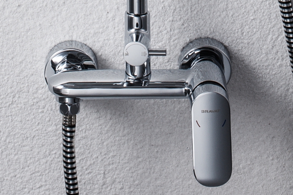 Душевая колонна со смесителем для душа OPAL C OPAL F9125183CP-A1-RUS bravat - Вид №3