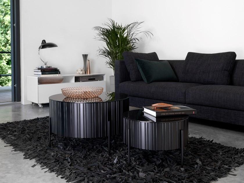 müller möbelfabrikation Низкий круглый металлический журнальный столик для гостиной Twist sun-id-1425804 - Вид №2