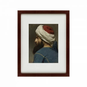 Картина в раме 60х47 см Portrait of an Ottoman 1887 г. КАРТИНЫ В КВАРТИРУ  135701 Серый;синий