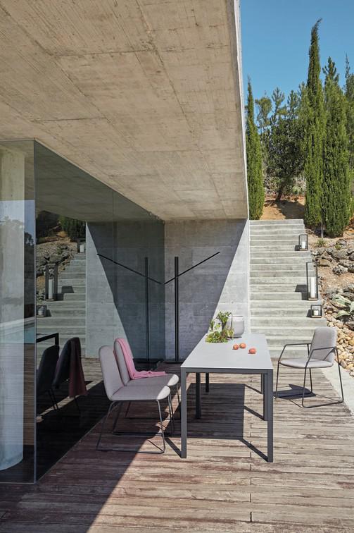 Стул белый морская кожа белый Manutti Loop MNST84 - Вид №6