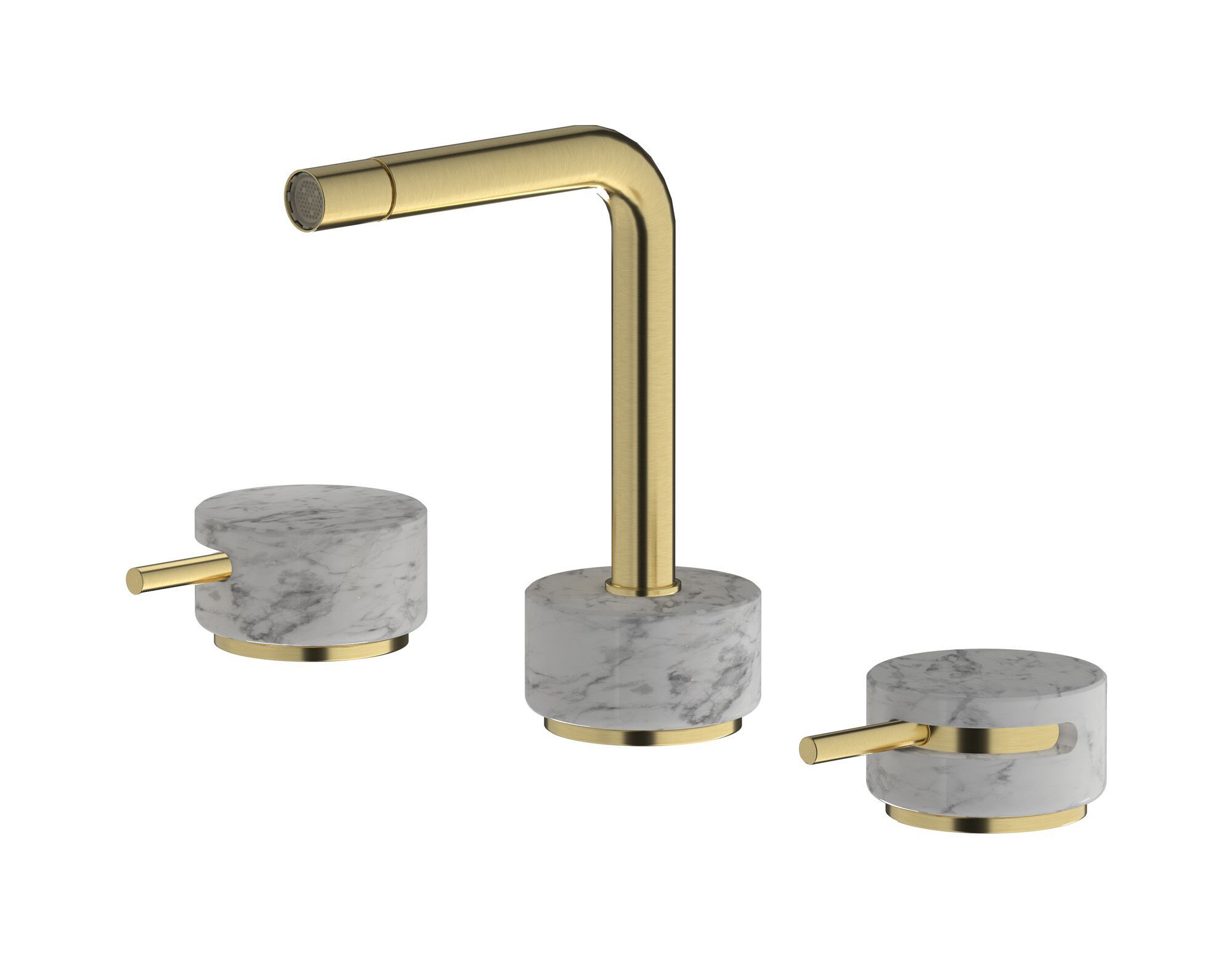 Смеситель для биде с 3 отверстиями для мраморной столешницы IB мрамор + мрамор Elle ARCH-00101784 - Вид №9
