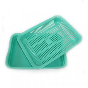 Т00011093 Туалет для котят глубокий супермалый с сеткой 29х21.5х4см Альфа-Юг