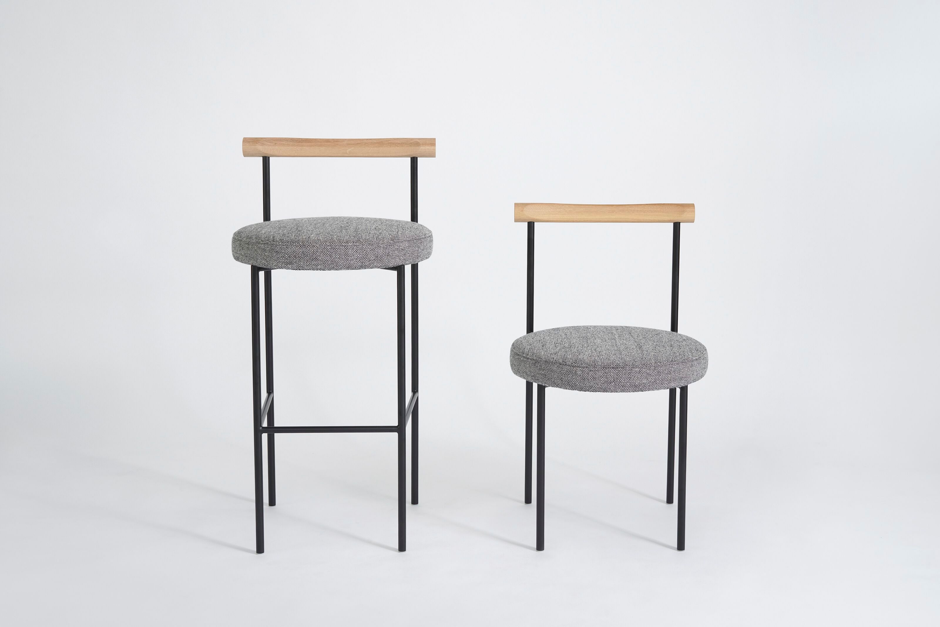 Высокий тканевый барный стул с мягким сиденьем Phase Design Inside Scoop ARCH-00031695 - Вид №9