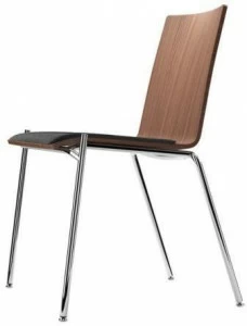 Thonet Штабелируемый стул из фанеры со встроенной подушкой S 160
