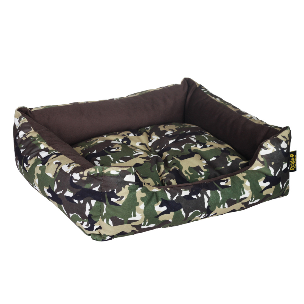 ПР0057111 Лежанка для животных Собаки Милитари 60х50х18см Pride 