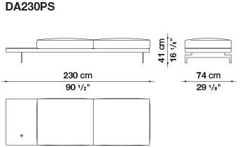 B&B Italia 3-х местный тканевый диван с шезлонгом Dock sun-id-1355318 - Вид №76