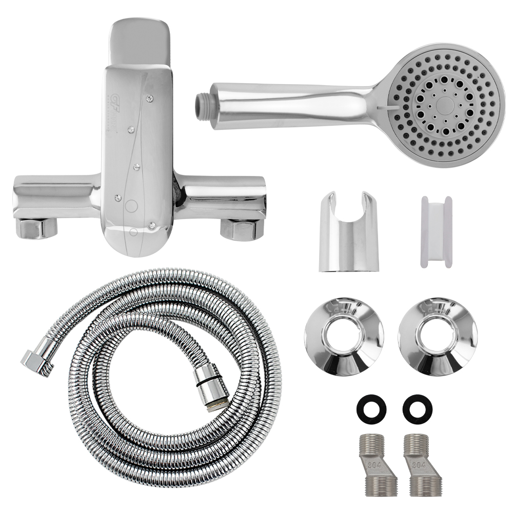 GFmark - Смеситель в ванную, шаровый, короткий излив, со стразами на ручке, код: 2210  - Вид №3