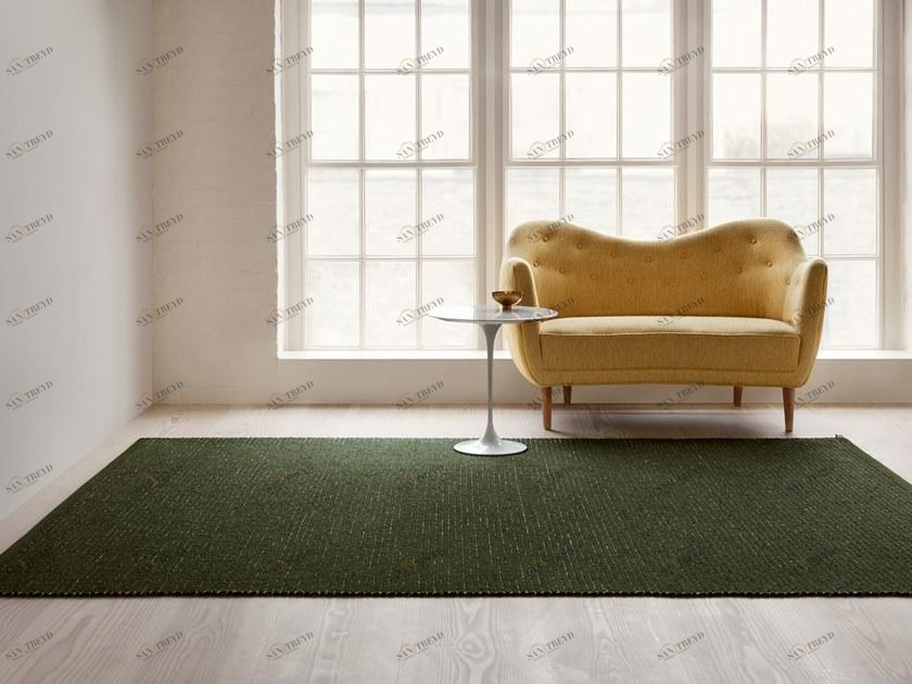 Kasthall Прямоугольный шерстяной коврик ручной работы Grönska 46526634 