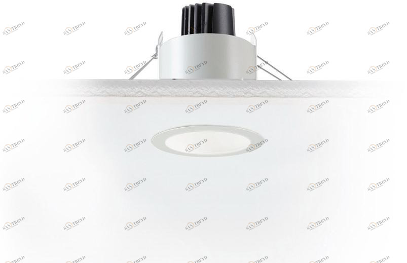 EGOLUCE Круглый встраиваемый светодиодный точечный светильник Easy 6441 + power led