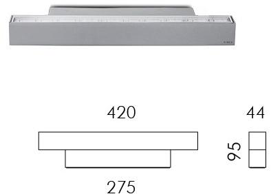 SIMES Регулируемая светодиодная настенная шайба из алюминия Streamline sun-id-1462445 - Вид №5