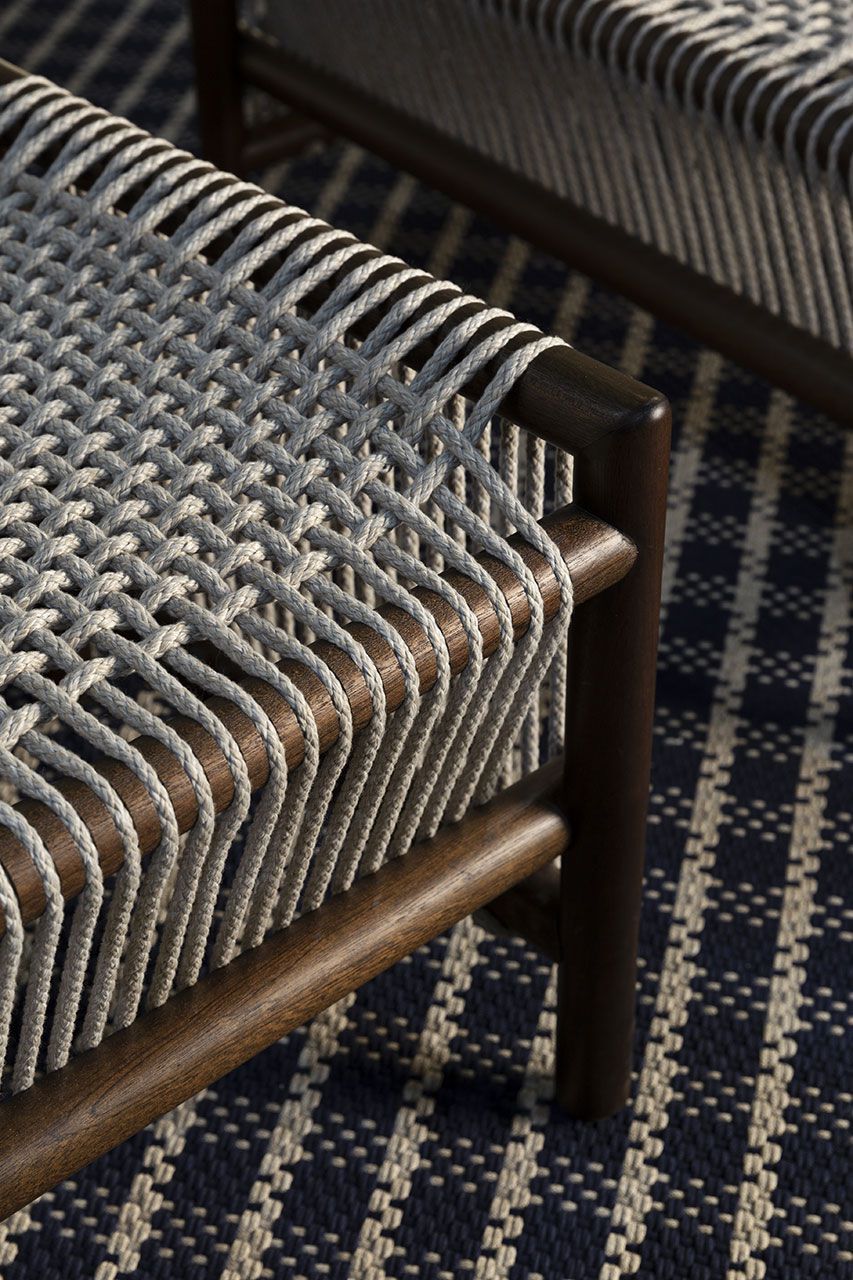 Садовая подставка для ног из веревки и красного дерева Exteta джунгли ARCH-00072561 - Вид №8