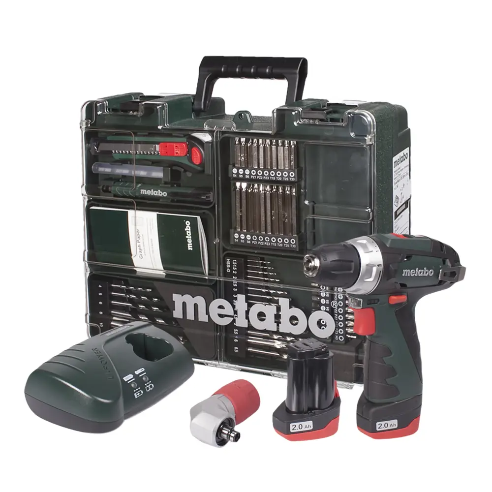 Шуруповерт Metabo PowerMaxx BS Quick Pro, Li-ion 10,8 В, 2-4 Ач 18119173 STLM-2208438  - Вид №3