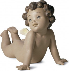 10669179 LLADRO Фигурка Lladro "Окрыленная нежность" 12х17см Фарфор