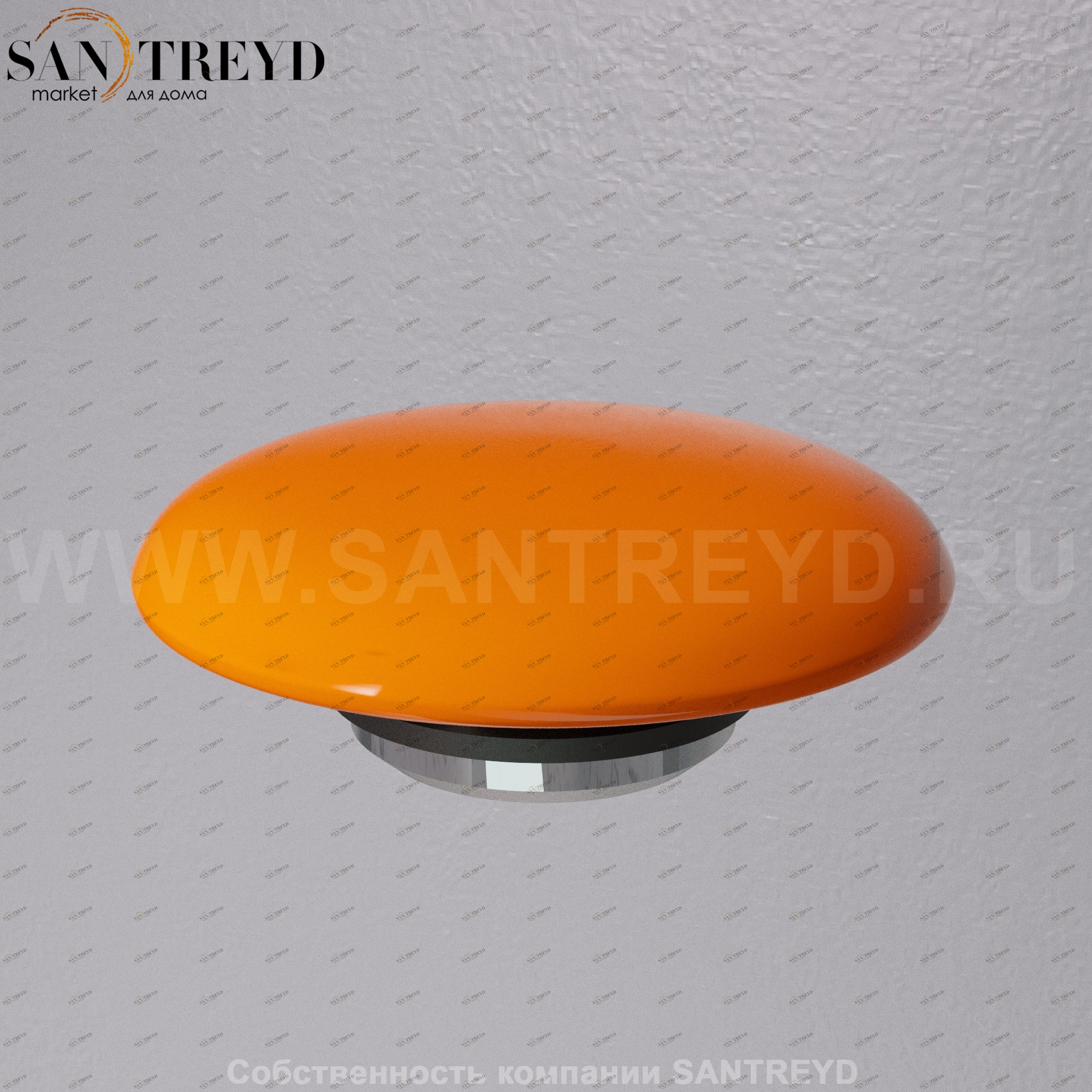 A038VX.114 Донный клапан с керамической накладкой с функцией Click-clack A. e. T. Italia RICAMBI Оранжевый глянцевый AeT ITALIA