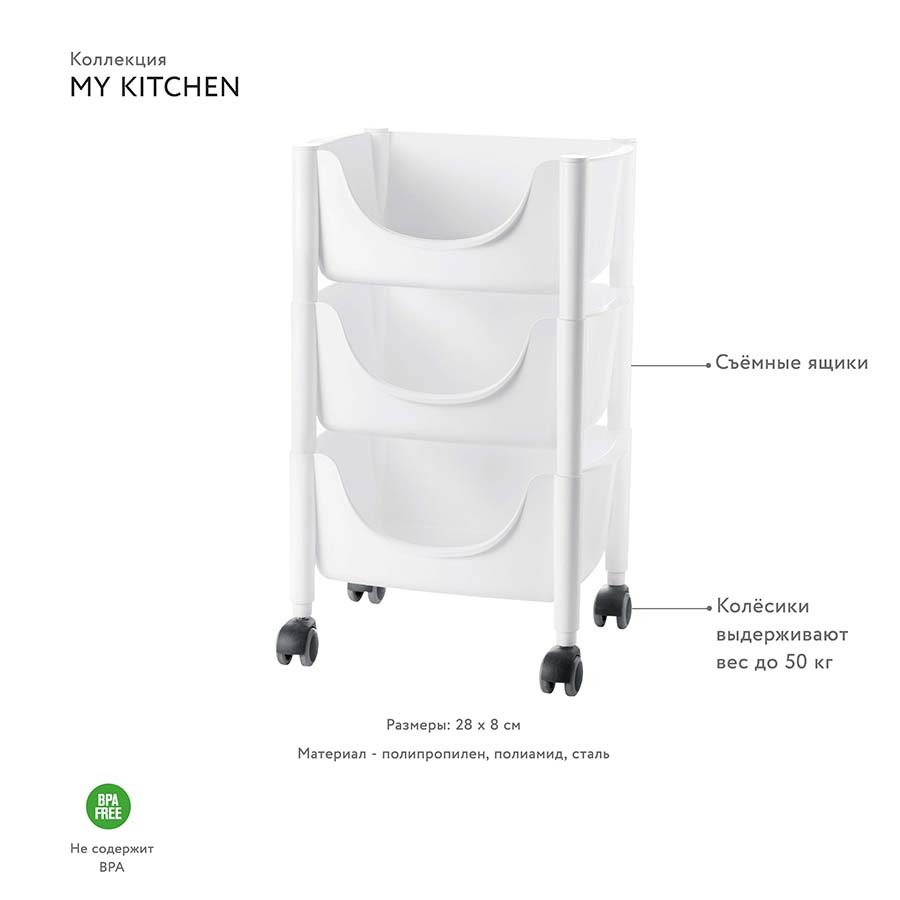 22650511 Полка для хранения овощей Стальная Guzzini Великобритания  - Вид №2