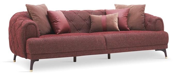 Enza Home Тафтинговый 3-местный диван из ткани Navona sun-id-1516562 - Вид №13