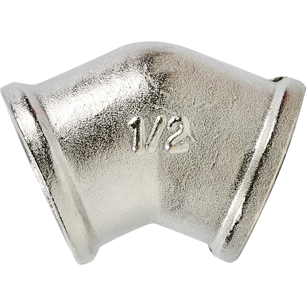 Угол 45° Valtec 1/2" ВР мм никелированная латунь S09110004 82563433 STLM-2138115  - Вид №1