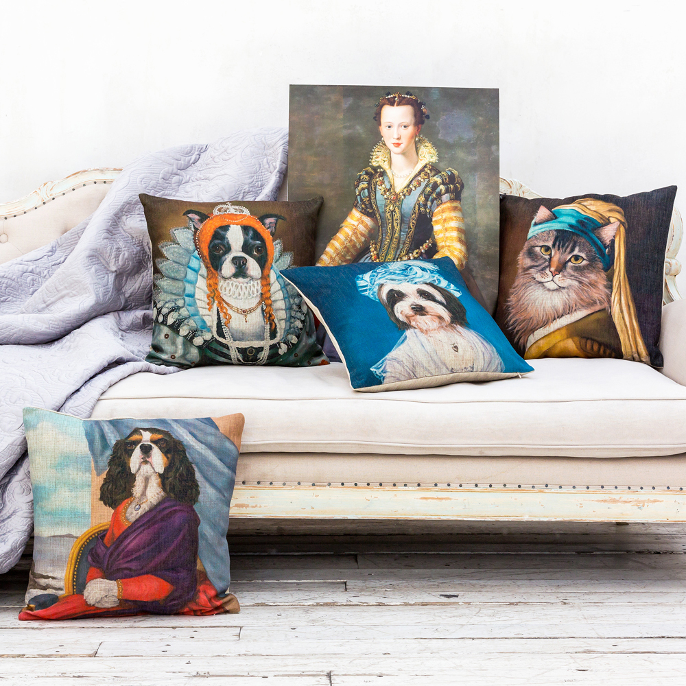 2719042 Арт-подушка «Музейный экспонат», версия 26 «Девушка с жемчужиной» Object Desire  - Вид №6