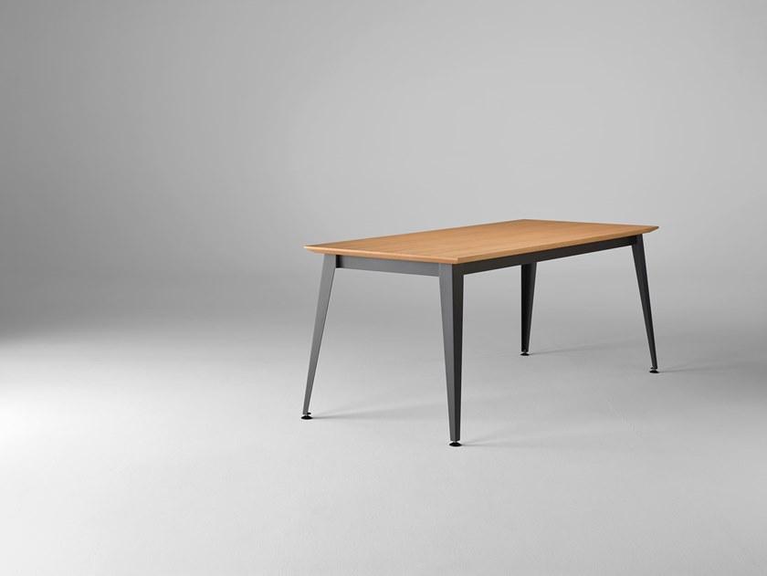 ONDARRETA Раскладной прямоугольный обеденный стол из дерева Don sun-id-1493692 - Вид №4