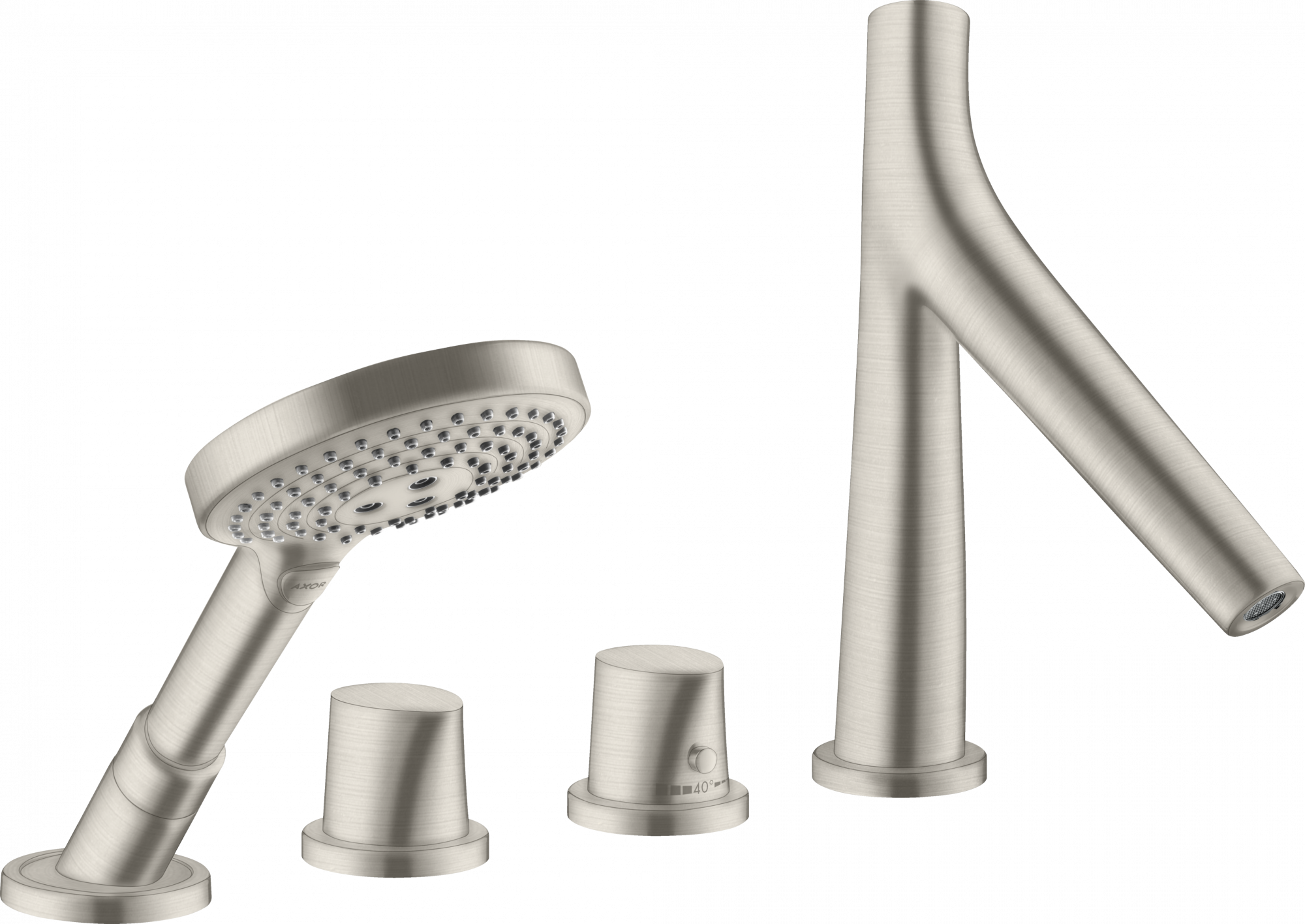 12425800 Термостатический смеситель для ванны на 4 отверстия AXOR STARCK ORGANIC