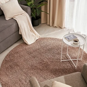 Ковер круглый Kreaforta Shaggy Bosfor ø120 см, коричневый 89394338
