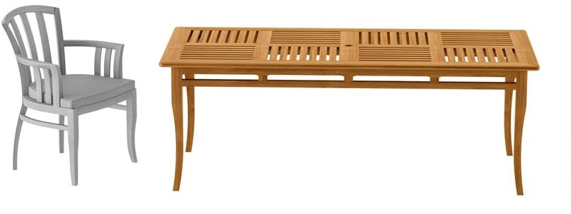 ASTELLO Прямоугольный садовый стол из тикового дерева Tournesol Ts.tr1.l1.xx - Вид №1