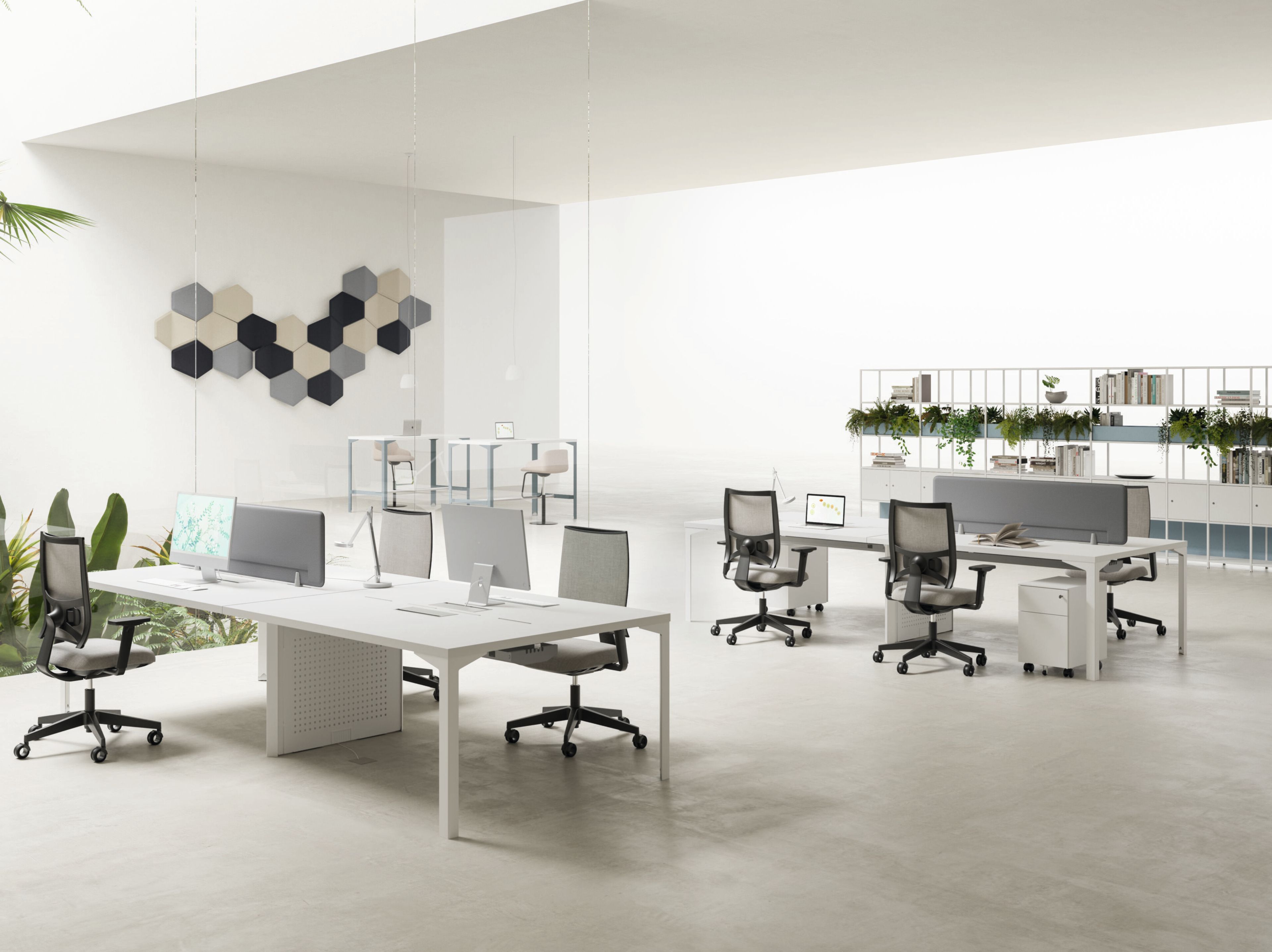 Секционный стол из меламина и листового металла DVO Enna ARCH-00091253