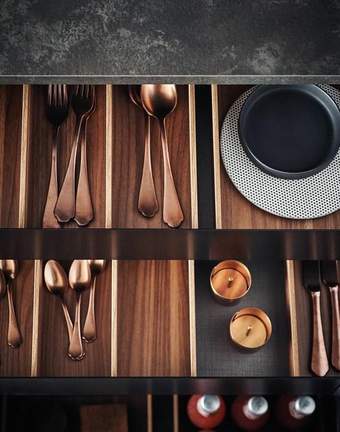 Cesar Лакированная встроенная кухня с меламиновым полуостровом Maxima 2.2 sun-id-1508172 - Вид №7