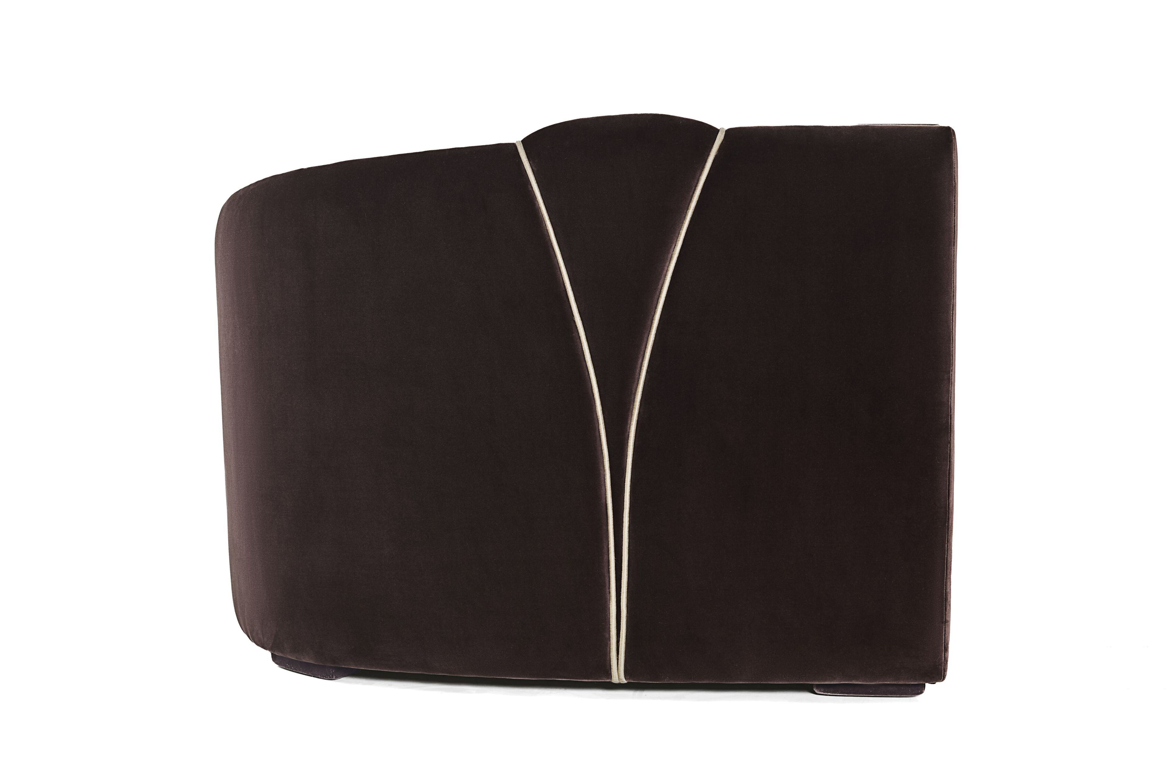 4-местный бархатный модульный диван Munna Жозефина ARCH-00130162 - Вид №19