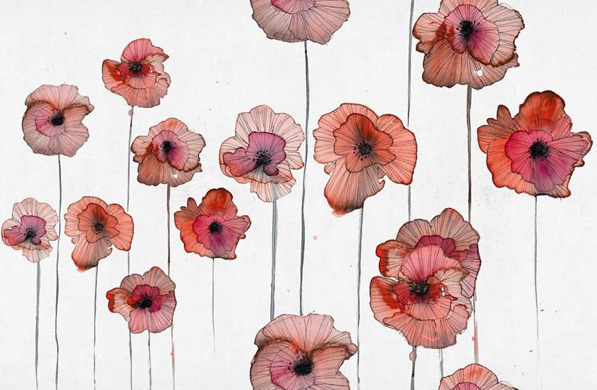 Tecnografica Стекловолоконные обои с цветочными мотивами Collezioni d'arte sun-id-1385221 - Вид №1