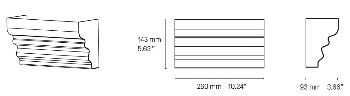 Светодиодные настенные светильники CVL Luminaires Les Dé-moulures ARCH-00007763 - Вид №1