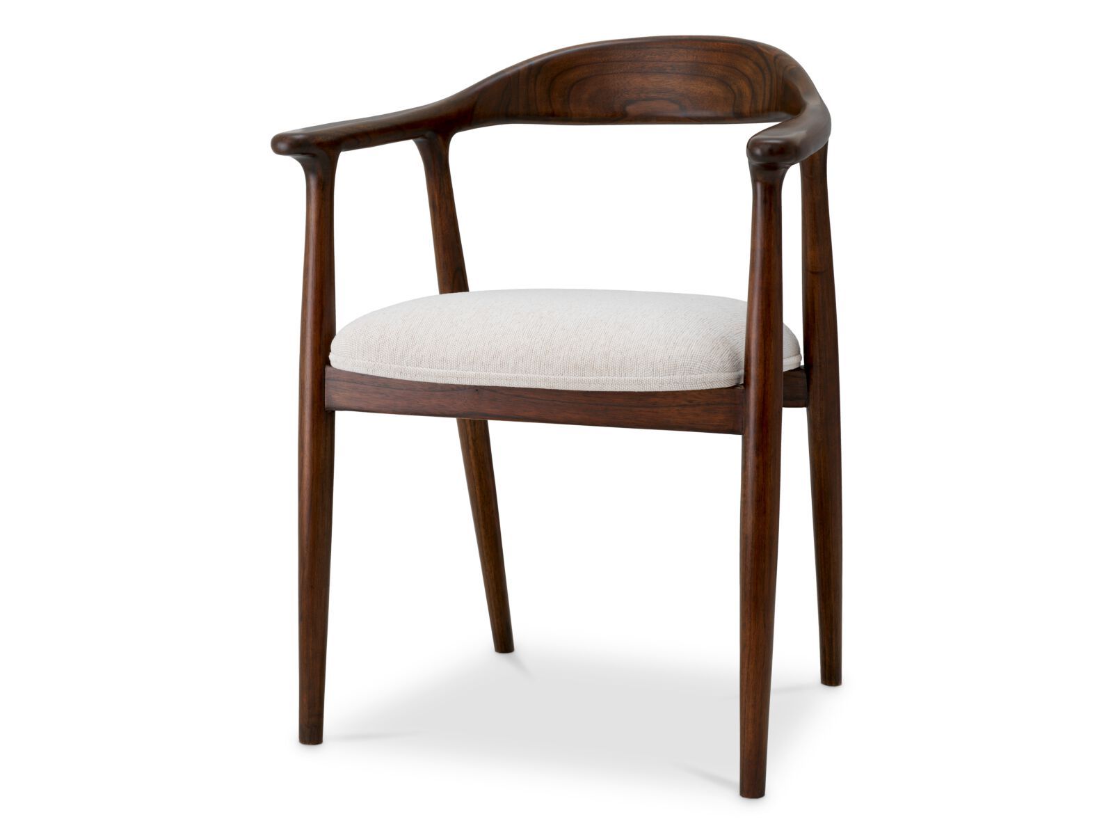 Стул из ткани и дерева с открытой спинкой Eichholtz BEALE ARCH-00056046