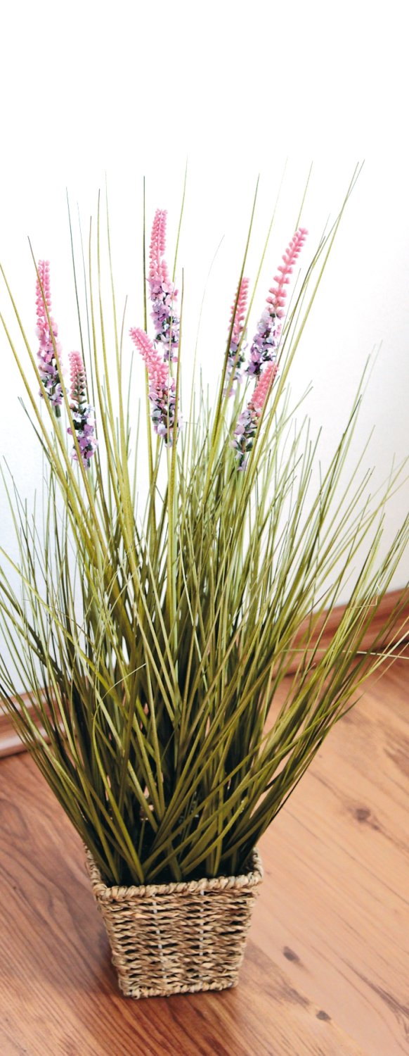 4778 510 a3 Искусственная трава с лавандой, горшечная, 58 см, розовая H-andreas 