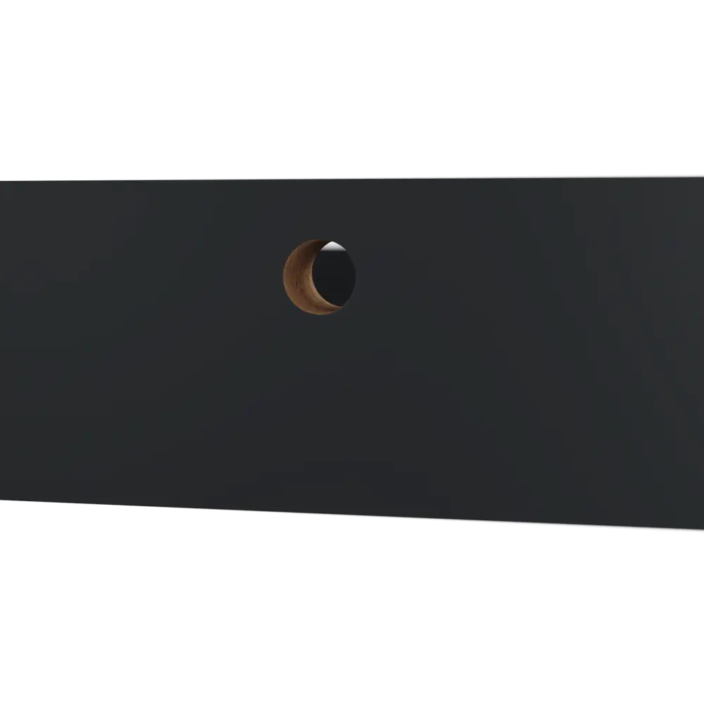 Полка настенная Spaceo Paris 60x10 см МДФ цвет чёрный 82877517 STLM-2078688  - Вид №3